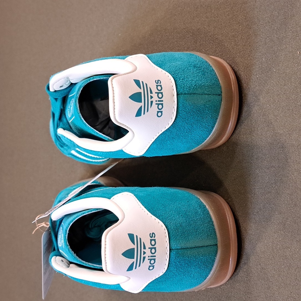 Adidas Gazelle Indoor Sneakers - Color: Teal / White - Size: Men 7 - Picture 5 of 9